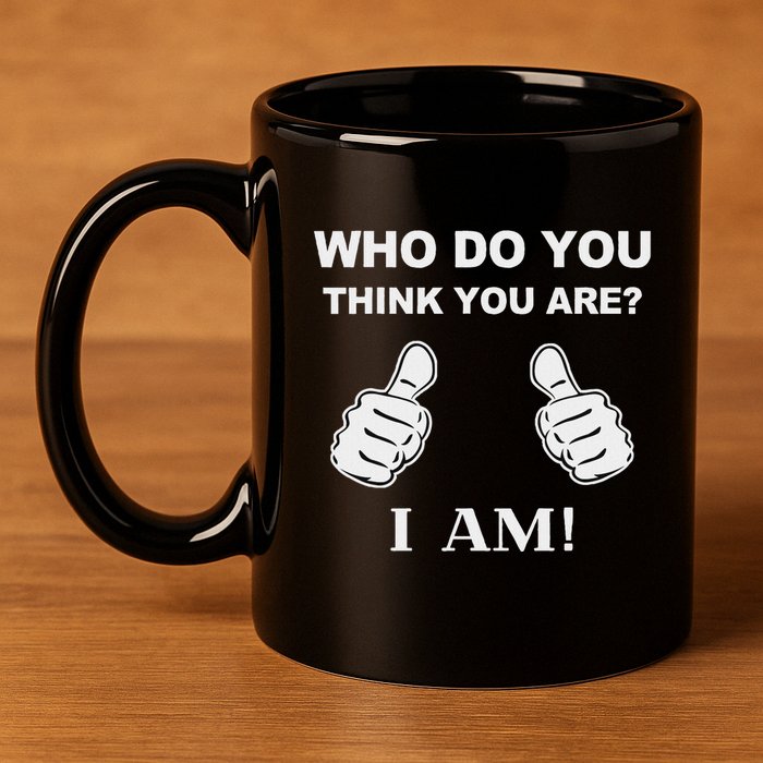 Who Do You Think You Are I Am Viral Funny Bowling Meme 11oz C Handle Ceramic Mug