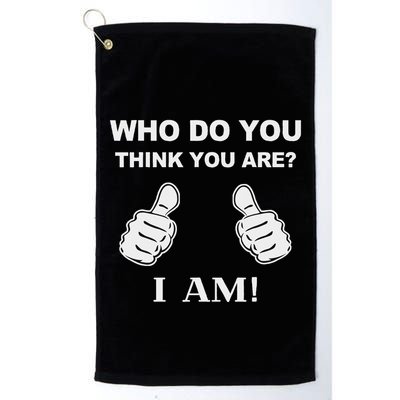 Who Do You Think You Are I Am Viral Funny Bowling Meme Golf Towel