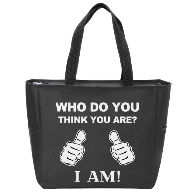 Who Do You Think You Are I Am Viral Funny Bowling Meme Zip Tote Bag