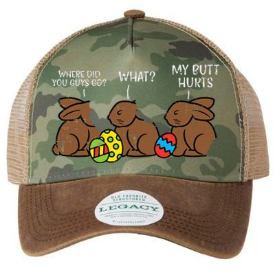 Where Did You Guys Go Chocolate Bunny Legacy Tie Dye Trucker Hat