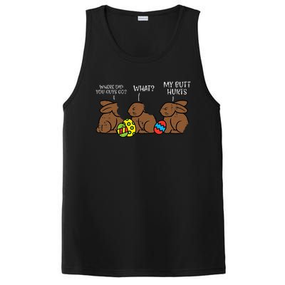 Where Did You Guys Go Chocolate Bunny PosiCharge Competitor Tank