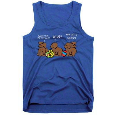 Where Did You Guys Go Chocolate Bunny Tank Top