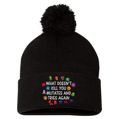 What DoesnT You Mutates And Tries Again Pom Pom 12in Knit Beanie