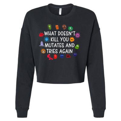 What DoesnT You Mutates And Tries Again Cropped Pullover Crew