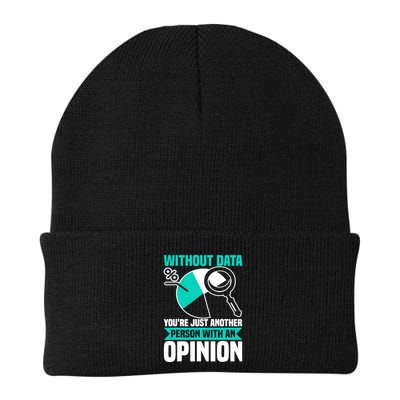 Without Data Youre Just Another Person Wit An Opinion Knit Cap Winter Beanie