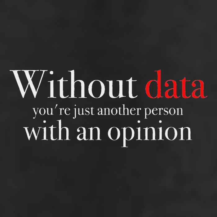 Without Data You're Just Another Person With An Opinion Cool Comfort Performance Bucket Hat