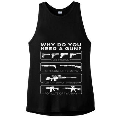 Why Do You Need A Gun For Tyranny Ladies PosiCharge Tri-Blend Wicking Tank