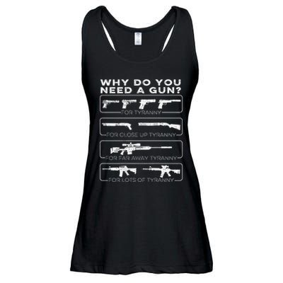 Why Do You Need A Gun For Tyranny Ladies Essential Flowy Tank