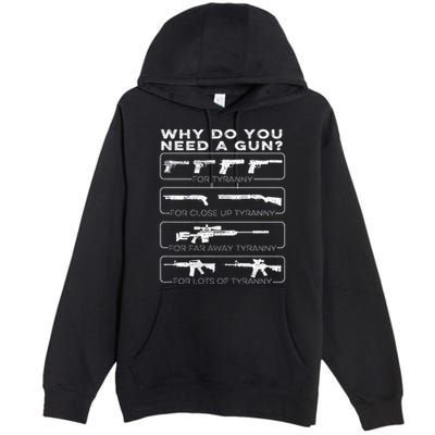 Why Do You Need A Gun For Tyranny Premium Pullover Hoodie