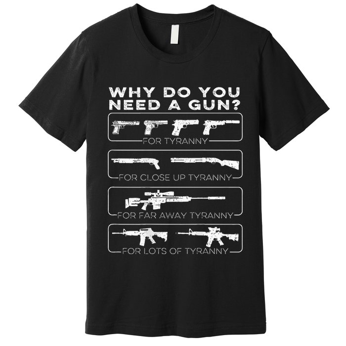 Why Do You Need A Gun For Tyranny Premium T-Shirt