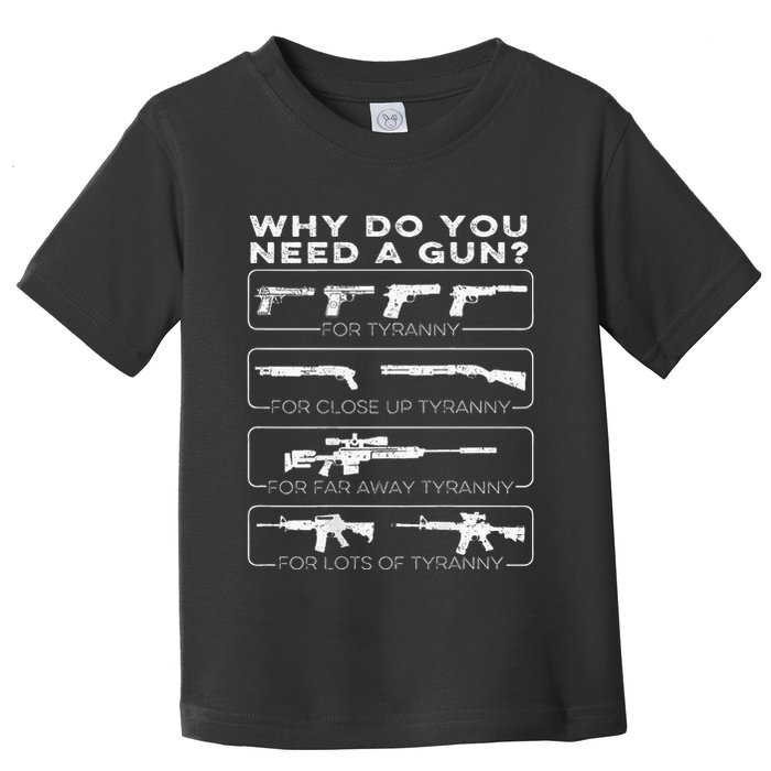 Why Do You Need A Gun For Tyranny Toddler T-Shirt