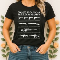 Why Do You Need A Gun For Tyranny Womens T-Shirt