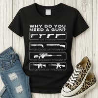Why Do You Need A Gun For Tyranny Womens T-Shirt