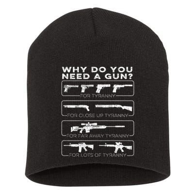 Why Do You Need A Gun For Tyranny Short Acrylic Beanie