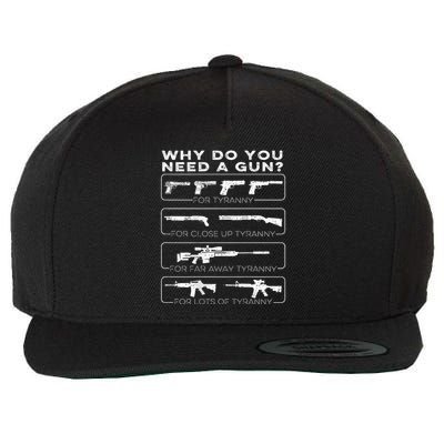 Why Do You Need A Gun For Tyranny Wool Snapback Cap