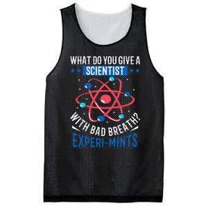 What Do You Give A Scientist Funny Dad Joke Mesh Reversible Basketball Jersey Tank