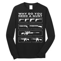 why do you need a gun for tyranny Long Sleeve Shirt