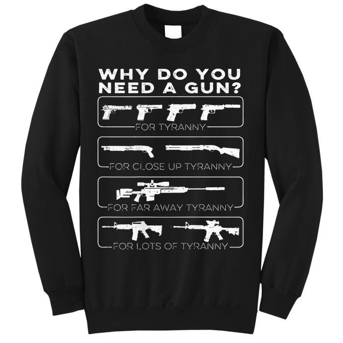 why do you need a gun for tyranny Sweatshirt