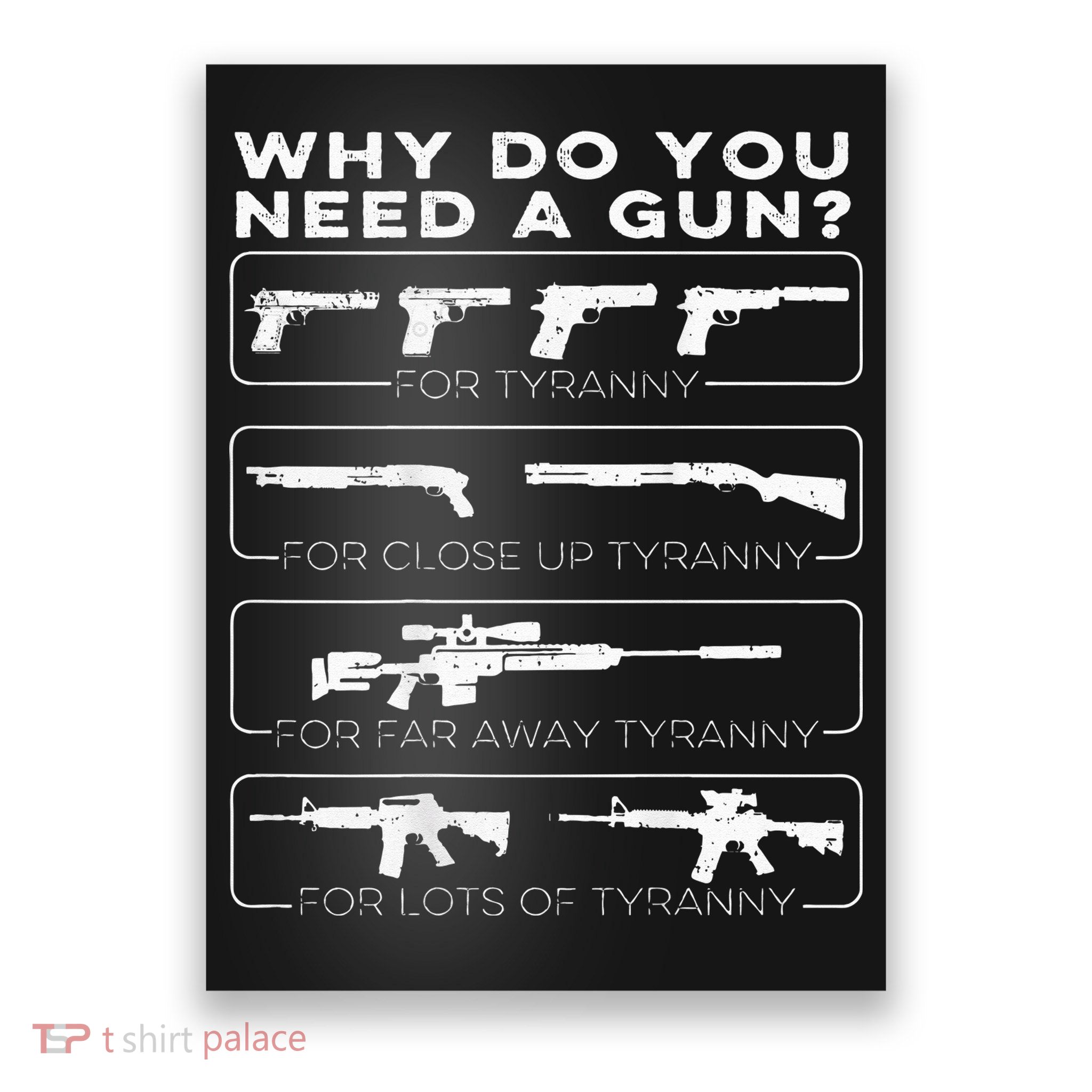 why do you need a gun for tyranny Poster