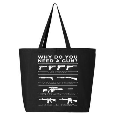 why do you need a gun for tyranny 25L Jumbo Tote