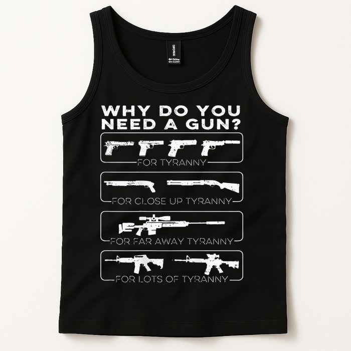 why do you need a gun for tyranny Tank Top