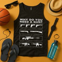 why do you need a gun for tyranny Tank Top
