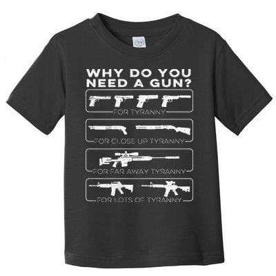 why do you need a gun for tyranny Toddler T-Shirt