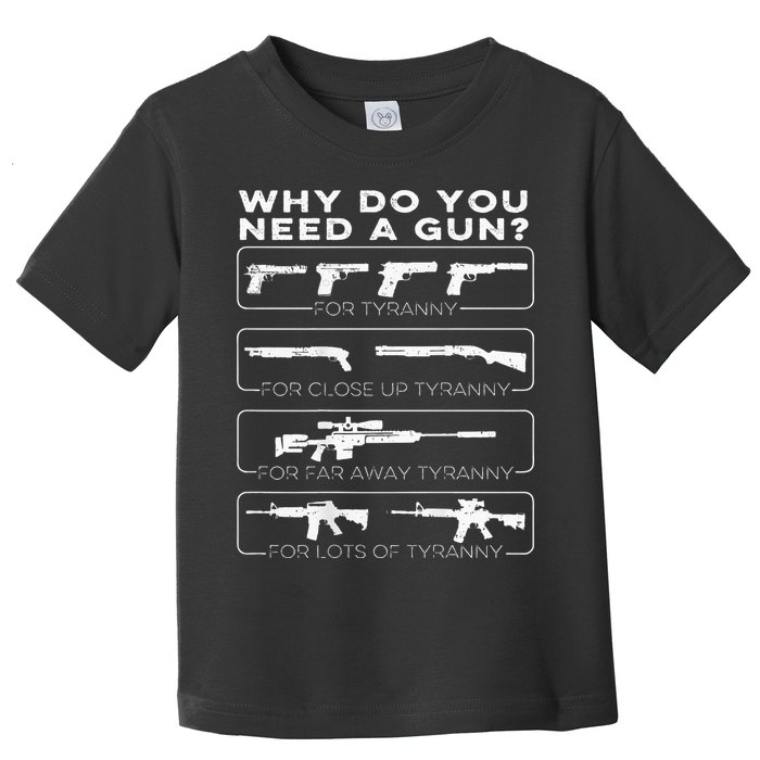 why do you need a gun for tyranny Toddler T-Shirt