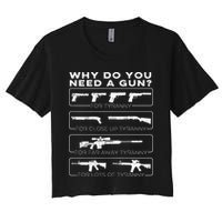 why do you need a gun for tyranny Crop Top