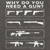 why do you need a gun for tyranny Cotton Canvas Backpack
