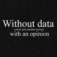 Without Data YouRe Just Another Person With An Opinion Ladies PosiCharge Tri-Blend Wicking Tank