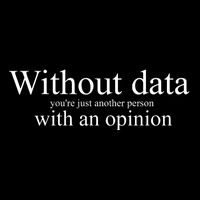 Without Data YouRe Just Another Person With An Opinion Short Acrylic Beanie