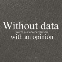 Without Data YouRe Just Another Person With An Opinion Cotton Canvas Backpack