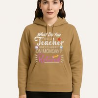 What Do You Call A Teacher Who Is Happy On Monday Retired Hoodie