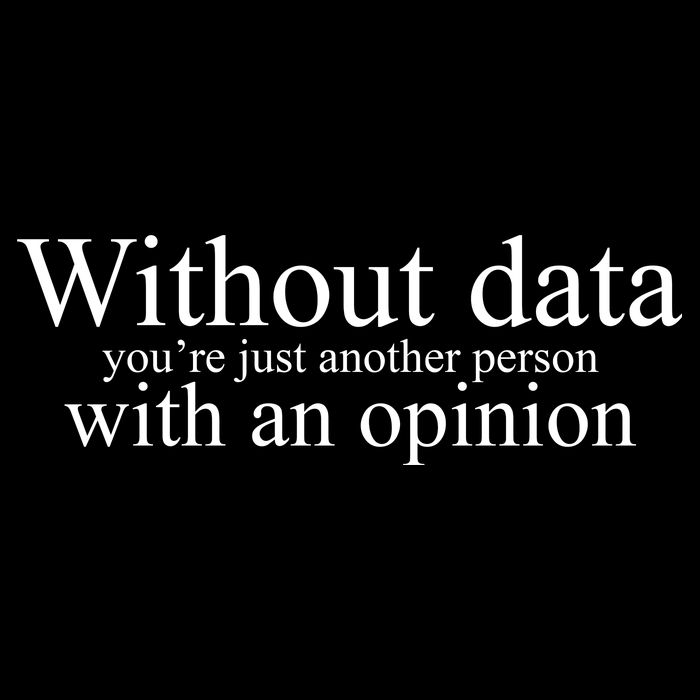 Without Data Youre Just Another Person With An Opinion Daily Commute Backpack