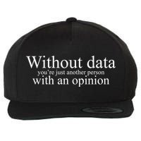 Without Data Youre Just Another Person With An Opinion Wool Snapback Cap