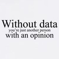 Without Data Youre Just Another Person With An Opinion Garment-Dyed Sweatshirt