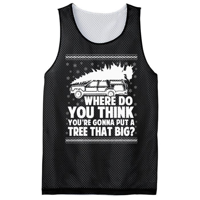 Where Do You Think Youre Gonna Put A Tree Mesh Reversible Basketball Jersey Tank