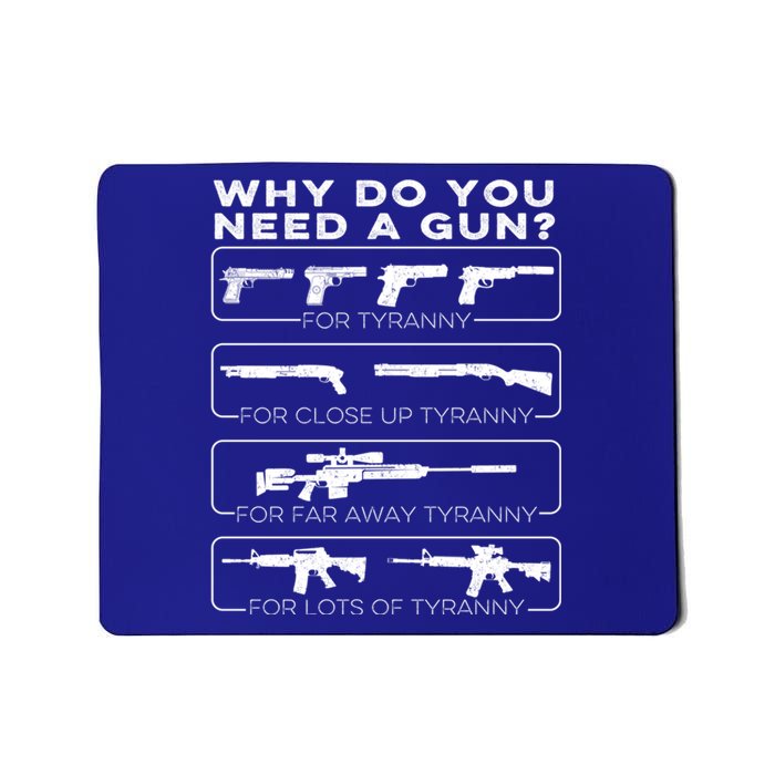 Why Do You Need A Gun For Tyranny Cute Gift Mousepad