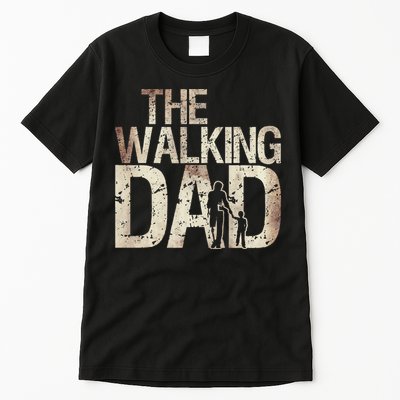 Walking Dad Zombie Man And Fathers Day Apocalypse Tall T-Shirt