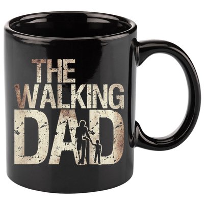 Walking Dad Zombie Man And Fathers Day Apocalypse 11oz C Handle Ceramic Mug