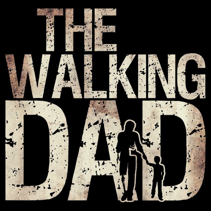 Walking Dad Zombie Man And Fathers Day Apocalypse Flat Bill Trucker Hat