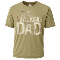 Walking Dad Zombie Man And Fathers Day Apocalypse Cooling Performance Crew T-Shirt