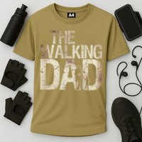 Walking Dad Zombie Man And Fathers Day Apocalypse Cooling Performance Crew T-Shirt