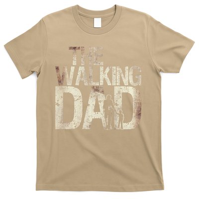 Walking Dad Zombie Man And Fathers Day Apocalypse T-Shirt