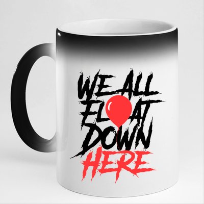 We All Float Down Here 11oz Black Color Changing Mug