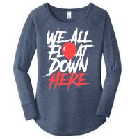 We All Float Down Here Women's Perfect Tri Tunic Long Sleeve Shirt