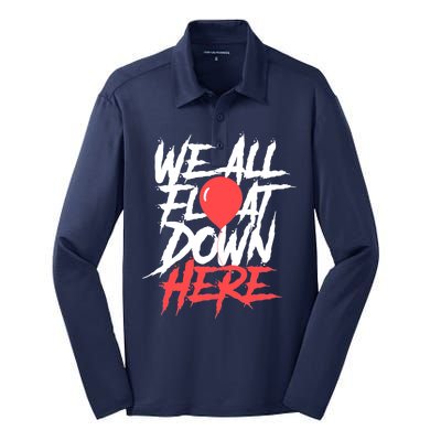 We All Float Down Here Silk Touch Performance Long Sleeve Polo