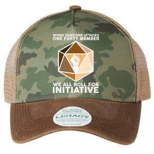 We All Roll For Initiative DnD Dice BLM Legacy Tie Dye Trucker Hat