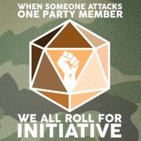 We All Roll For Initiative DnD Dice BLM Legacy Tie Dye Trucker Hat